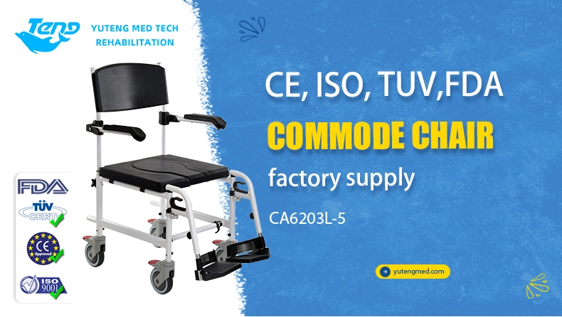 Aluminum Alloy Commode Wheelchair
