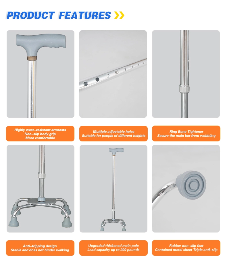 Adjustable Four Legged Crutch